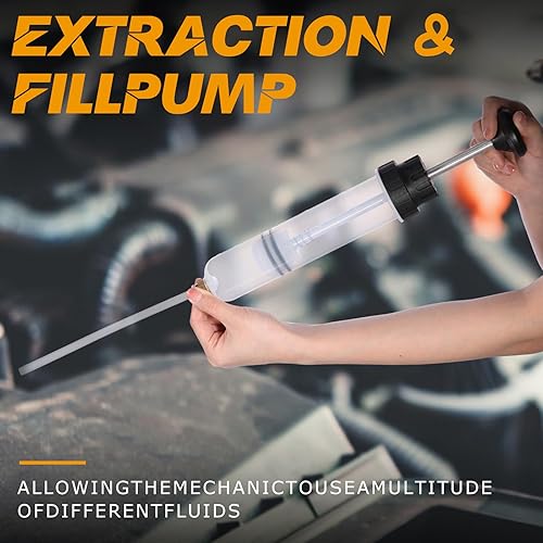 Miniatura 4 de Datanly Paquete de 4 bombas extractoras de aceite, extractora de fluidos, bomba de cambio de aceite automotriz, bomba de cambio de aceite con