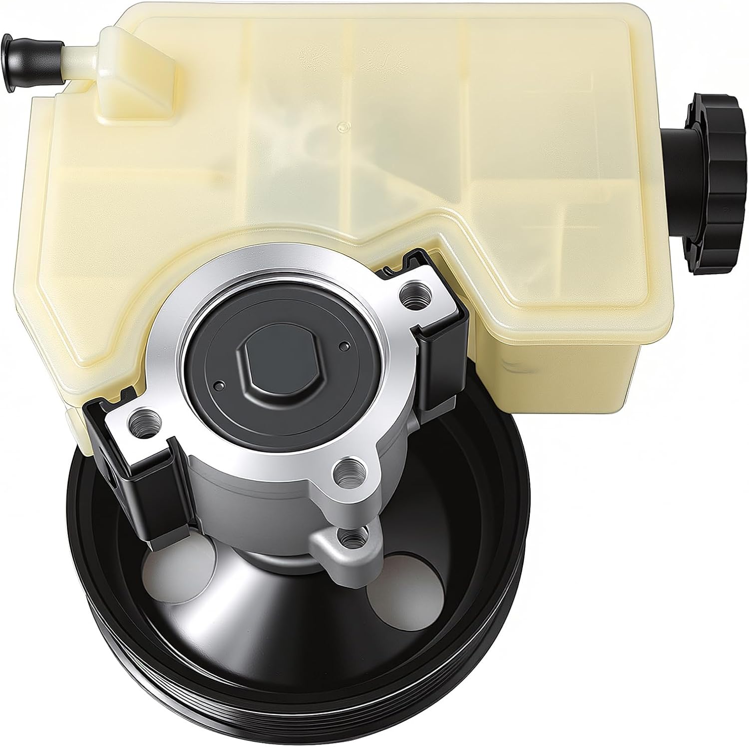 AUQDD 20-64610 Power Steering Pump w/Pulley (For V6-3.7L) Compatible With 2002 03 04 05 2006 Je-ep Liberty (Power Assist Pump Replace 96-64610 52088710AA 52088710AD 53013493AA 4892371AA 733-75141)
