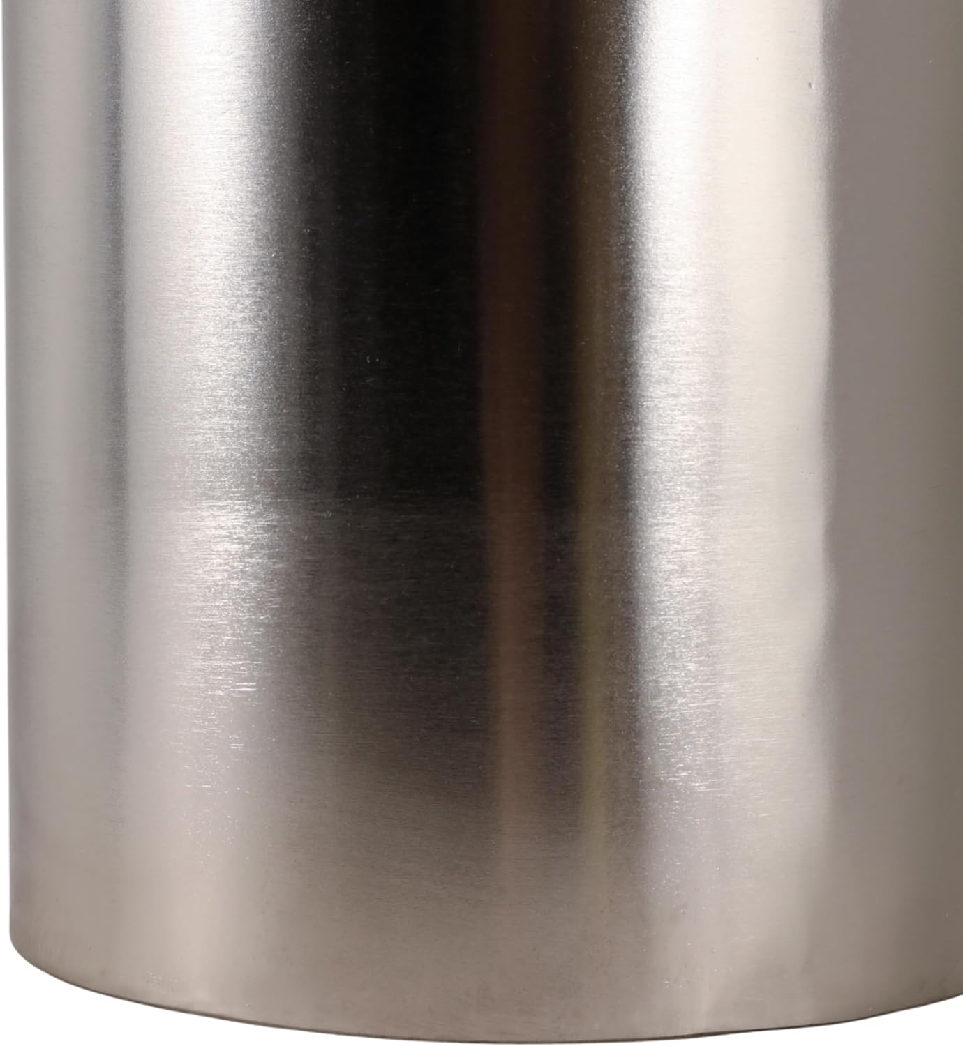 Minimalist Metal Accent End Table for Home Decor - Modern Cylindrical Narrow End Table for Functional Living Room Styling - 19", Silver