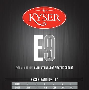 Kyser KE1 Electric Guitar String, Set of 6 Pieces