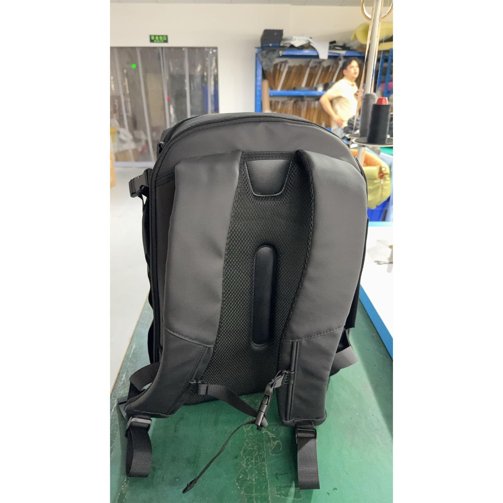 Mochila para cámara réflex digital, bolsa de viaje para fotografía al aire libre, compartimento para accesorios, mochila ergonómica, Black, L, Mass Beauty