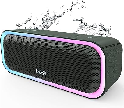 DOSS SoundBox Pro Bluetooth Speaker, 20W Stereo Sound, Active Extra Bass