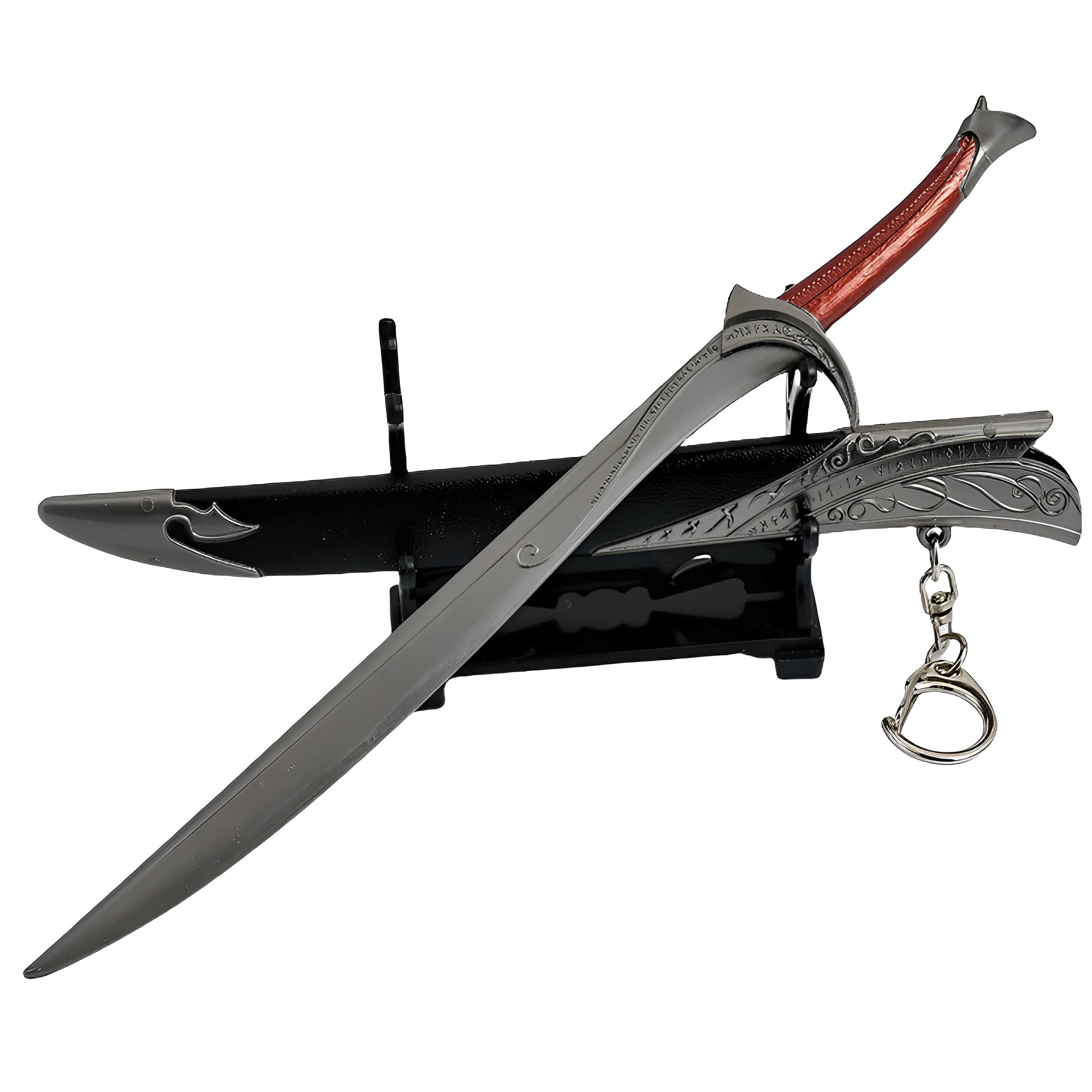 Model ekspozycyjny, Model Orcrist, długość: 22 cm/8,7 cala, ze stojakiem, w całości wykonany z metalu, kolekcjonerskie przedmioty filmowe, miniaturowa dekoracja stołu
