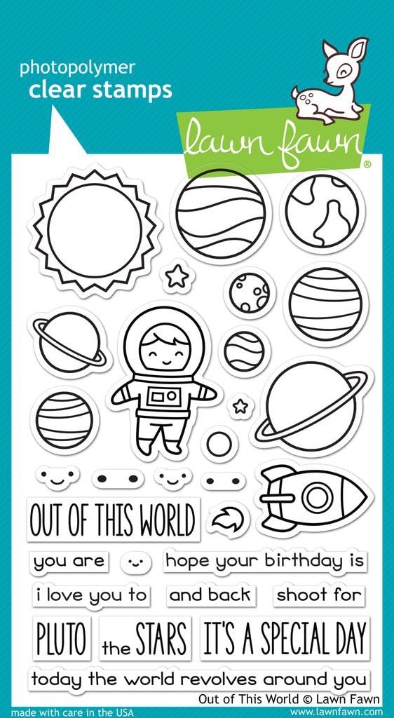 Lawn Fawn Out of This World Stamp and Die Set - Two item Bundle image 2