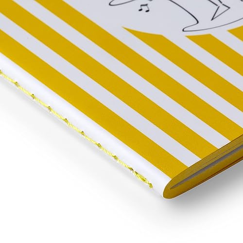 Miniatura 4 de PdiPigna - Cuaderno rayas A5 hilo cantante BELLA COPIA Amarillo