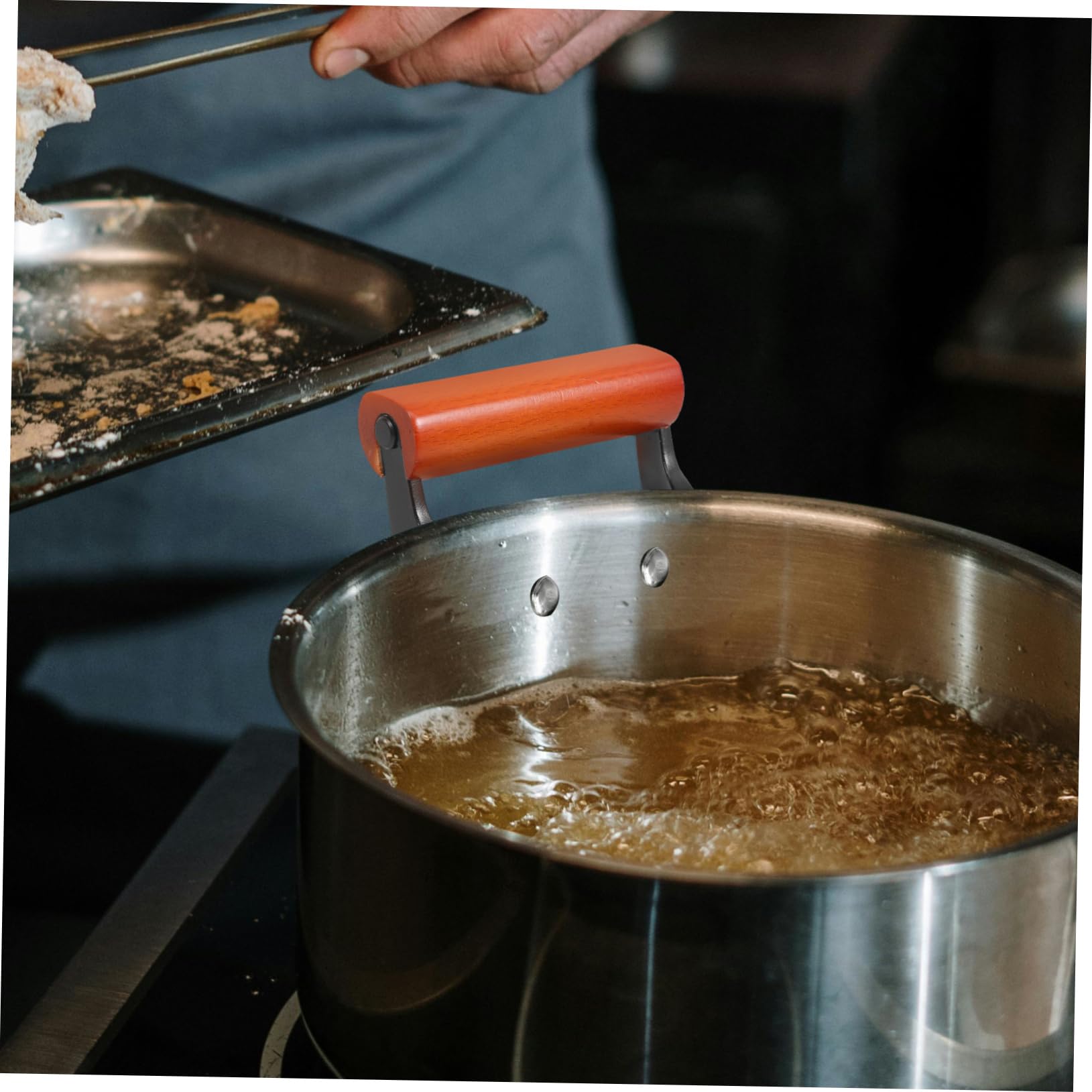 SOLUSTRE 5 Sätze Ersatzgriff Für Töpfe Rutschfester Scald Griff Für Dampftöpfe Und Kochgeschirr Hitzebeständig Aus Stabiler Aluminium Und Konstruktion 2 Stücke * 5