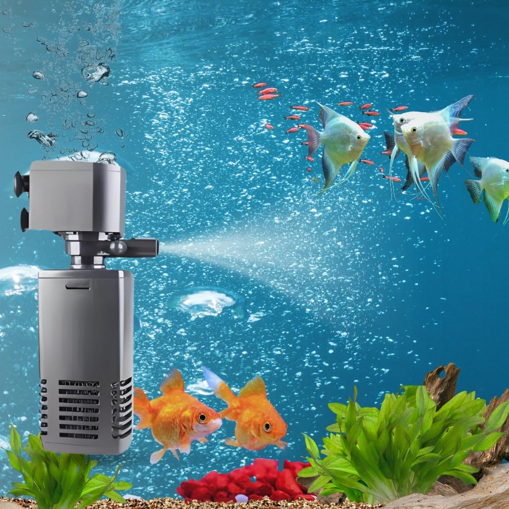 BLUTAILS Aquarium Internal Filter | 4 in 1 High Power Oxygen Filteration System | HANA -1500F Green Series 50% Energy Saving, 15w AC 220 240V MAX Output 880L/H, 1 Piece (B0D6Z4FQ3T) Amazon Price History, Amazon Price Tracker