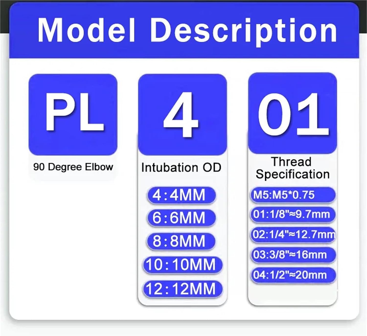 20Pcs PL Elbow Pneumatic Fitting 1/4 3/8 1/2 1/8 Male Thread Air Quick Connector L Shape Push In Hose OD 6 8 10 12mm(PL8-01)