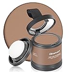 Abomet Hairline Powder Instantly Conceals Hair Loss, Root Touch Up Hair Color Powder, Hair Toppers for Women Men, Hair Fibers for Thinning Hair, Root Cover Up lasting 24 hours (Light Brown, 0.35)