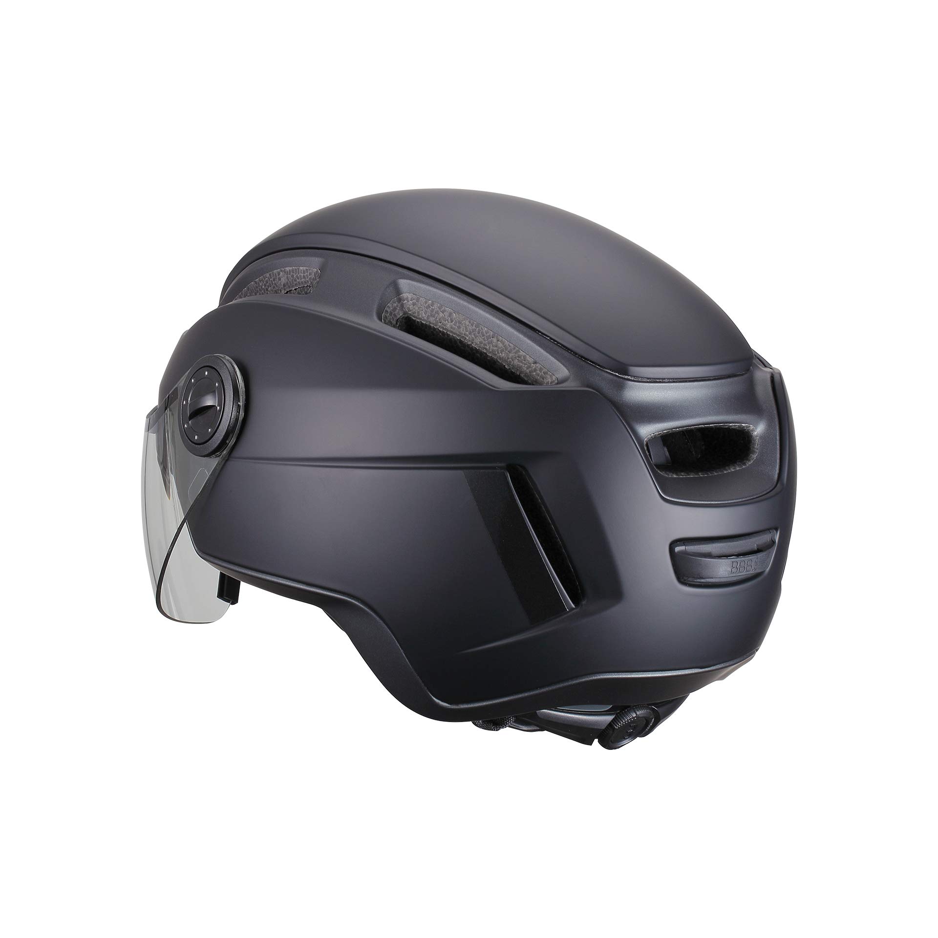 BBB Cycling Fahrradhelm Indra speed 45 Faceshield Urban + E-bike Safety Superleichter Verstellbarer Integrale Helm Venturi System BHE-56f