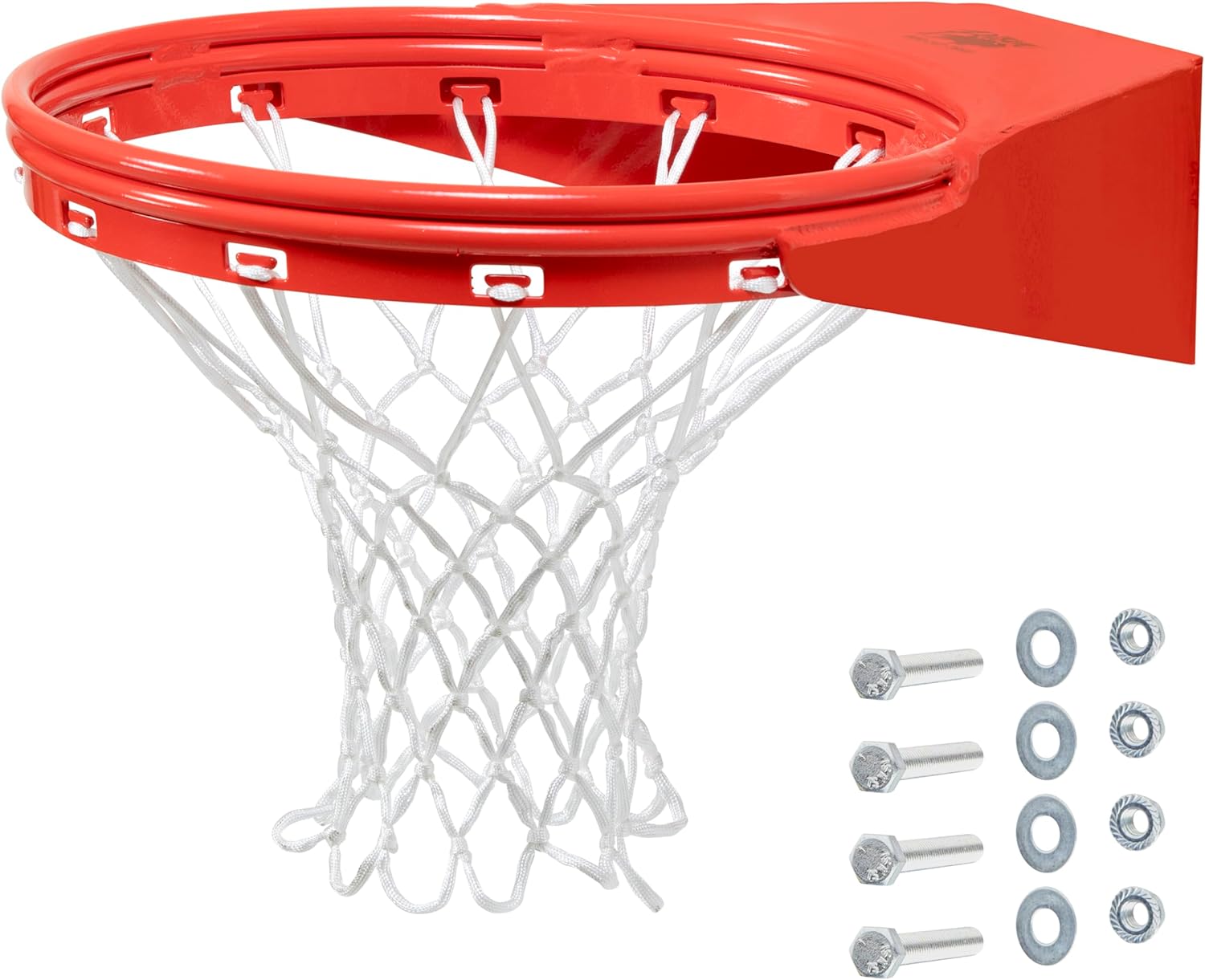 Goalsetter Double Ring Static Basketball Rim - Durable Steel, Orange Powder-Coat Finish, Mounting Hardware & Net, Lifetime Warranty