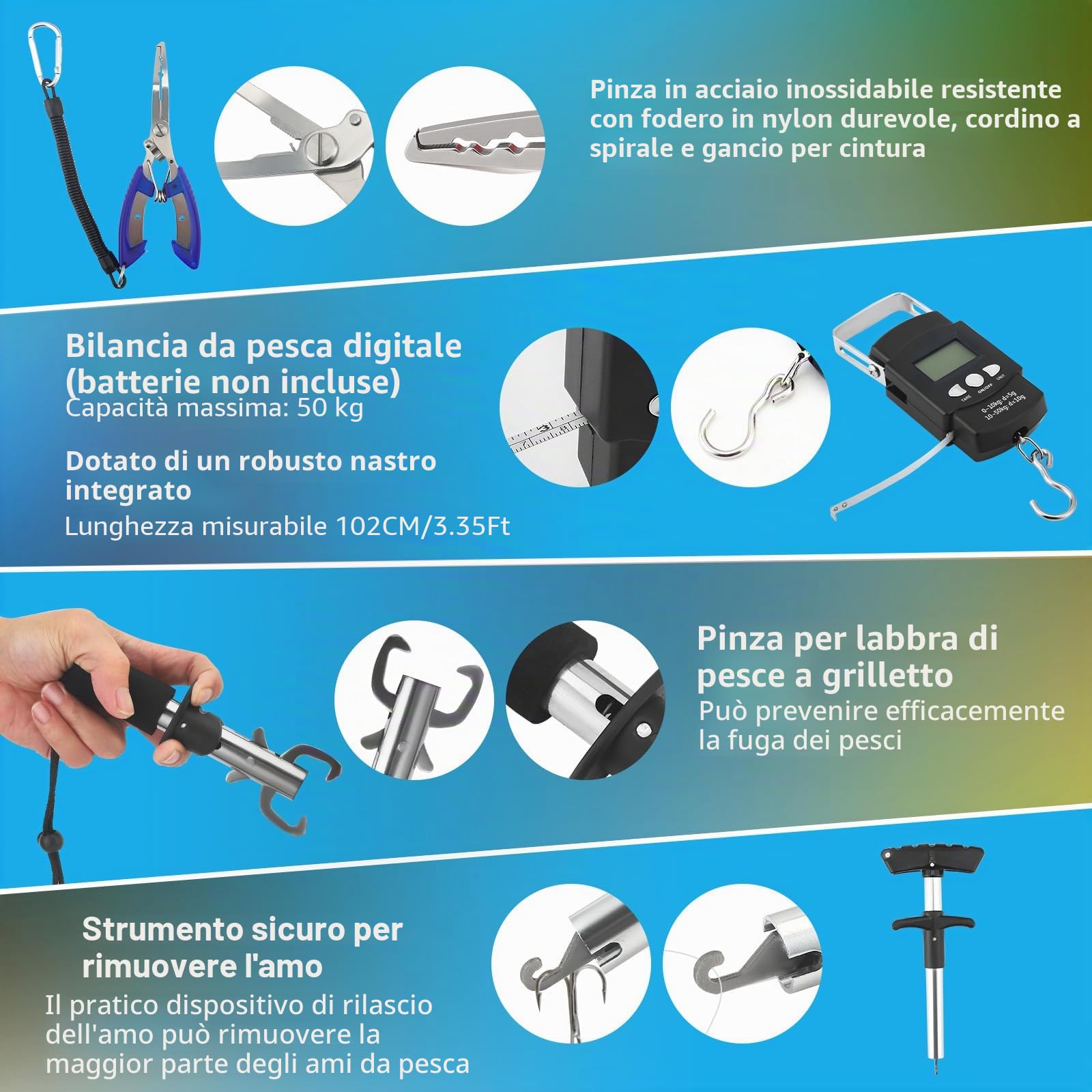 Set Di Esche Da Pesca, 314 Pezzi Accessori E CassettaPesca Con Clip Per Labbra, Ami DaPesca, ValigettaPesca Con Accessori, Attrezzatura DaPesca Adatto Per Adulti Principianti E Uomini