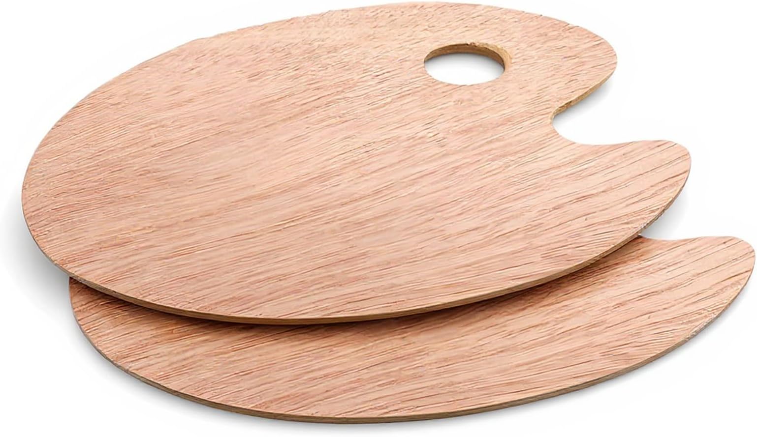 Paint Palette, 2PCS Wooden Paint Tray Palettes | Artist Pallet for Students, Kids, Paint Holder, DIY Craft Class, Painting