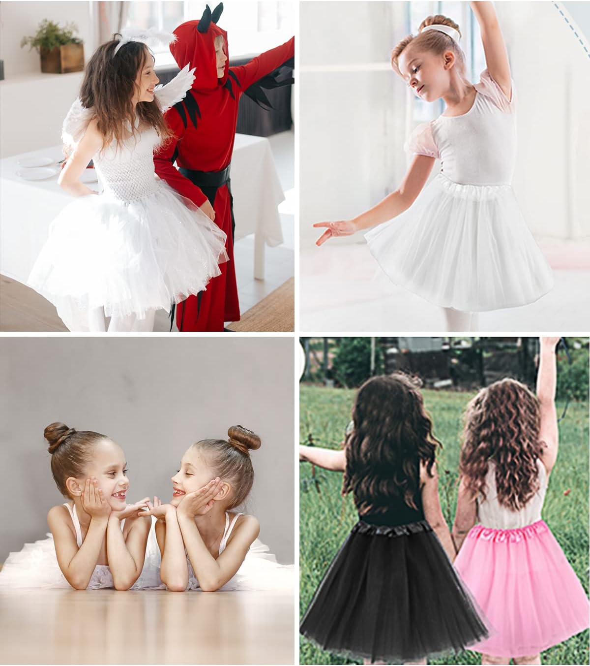 Century Star Sparkle Tutu for Toddler Girls Tulle Ballet Dance Skirt Princess Baby Kids Dress up Birthday Party 3 Layers 2-8T