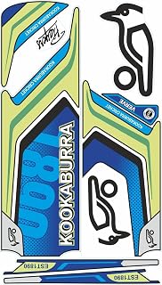 KARKEEN Kahuna Cricket Bat Sticker, Blue and Yellow Design, Decorative Decal (A) Price In India