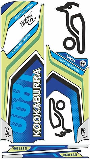 KARKEEN Kahuna Cricket Bat Sticker, Blue and Yellow Design, Decorative Decal (A)