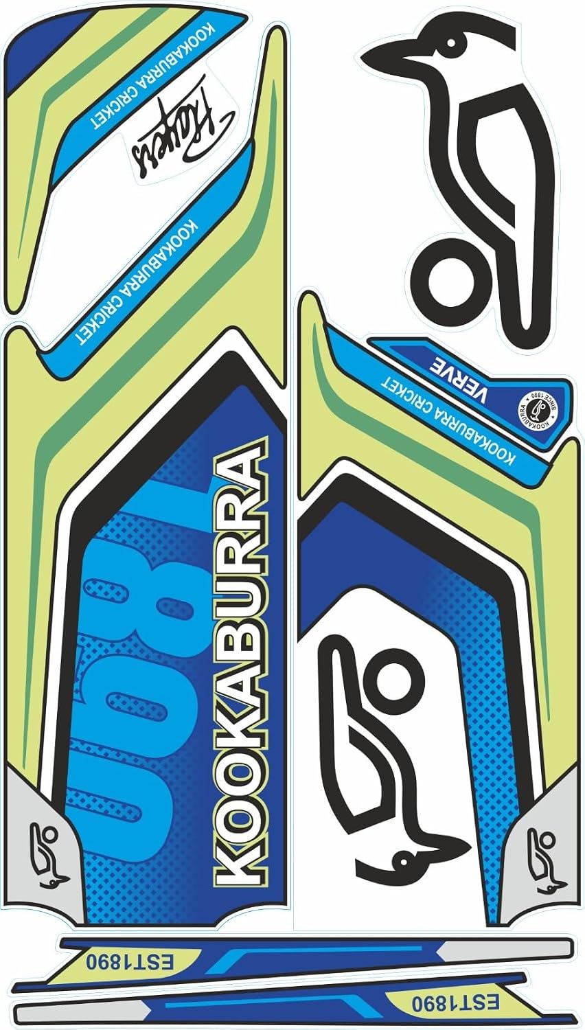 KARKEEN Kahuna Cricket Bat Sticker, Blue and Yellow Design, Decorative Decal (A) - Review, Price and Buying Guide
