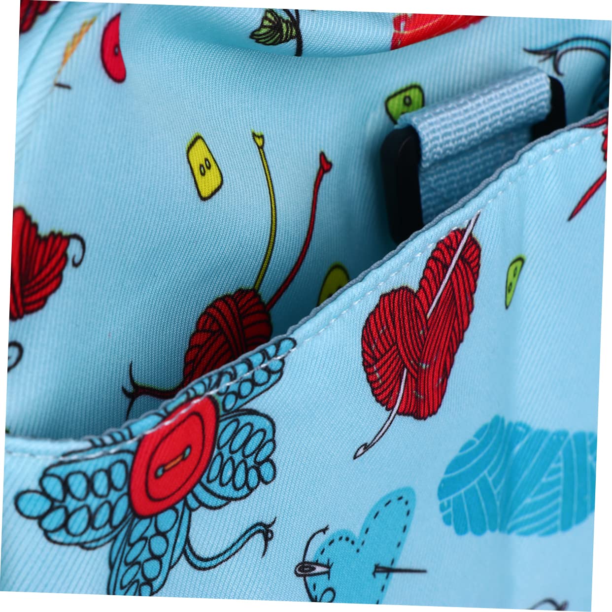 NUOBESTY Borsa Portaoggetti in Tessuto Oxford 600d Con Motivo A Sacchetto Porta-filato Di Lana Organizer Per Uncinetto E Contenitore Per Lana Da Lavorare A Maglia Borsa Con Cerniera