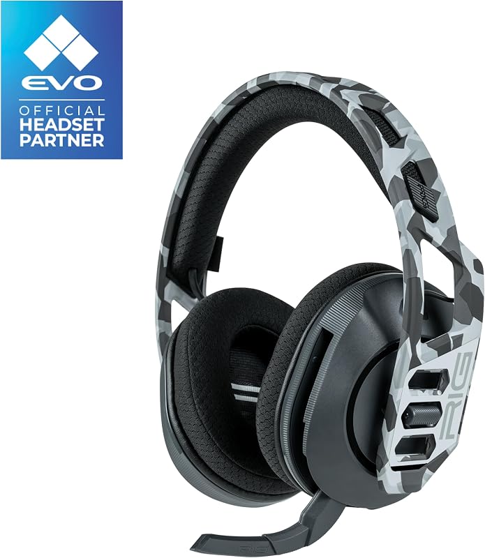 RIG 600 PRO HS auriculares inalámbricos duales multiplataforma para juegos con 2,4 GHz/Bluetooth para PlayStation PS4, PS5, Nintendo Switch, Switch 2, PC, USB, Steam Deck, Android, iPhone - Arctic Camo (renovado)