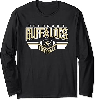 Colorado Buffaloes Football Turf Black Officially Licensed Long Sleeve T-Shirt