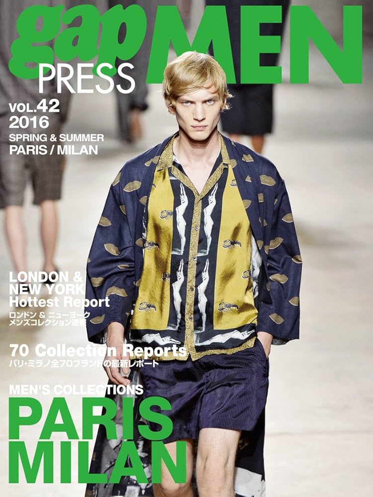 【4冊セット】ギャッププレス MEN gap PRESS MEN パリ・ミラノ Spring&Summer gap PRESS MEN Vol.42 (Paris Milan) | 株式会社