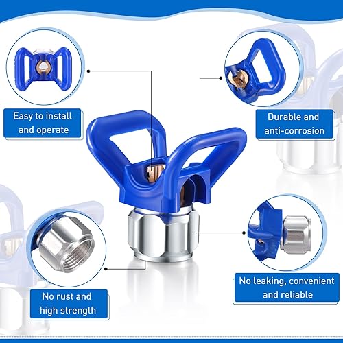 Miniatura 5 de 3 puntas de pulverización, pistola de pintura sin aire, boquilla protectora, repuesto de asiento para boquilla de pintura en aerosol sin aire,
