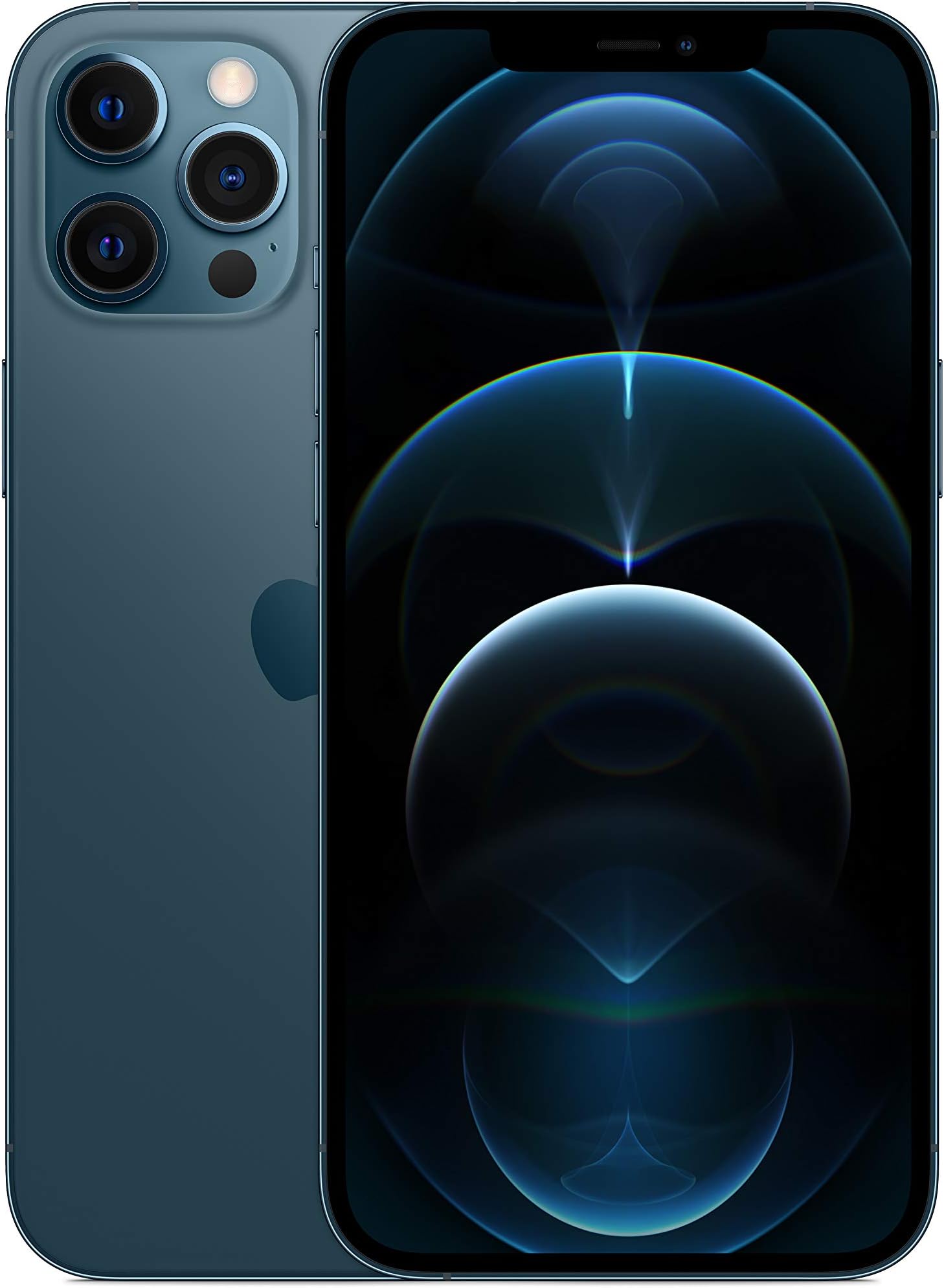 Apple iPhone 12 Pro Max, 128GB, Pacific Blue - (Renewed)