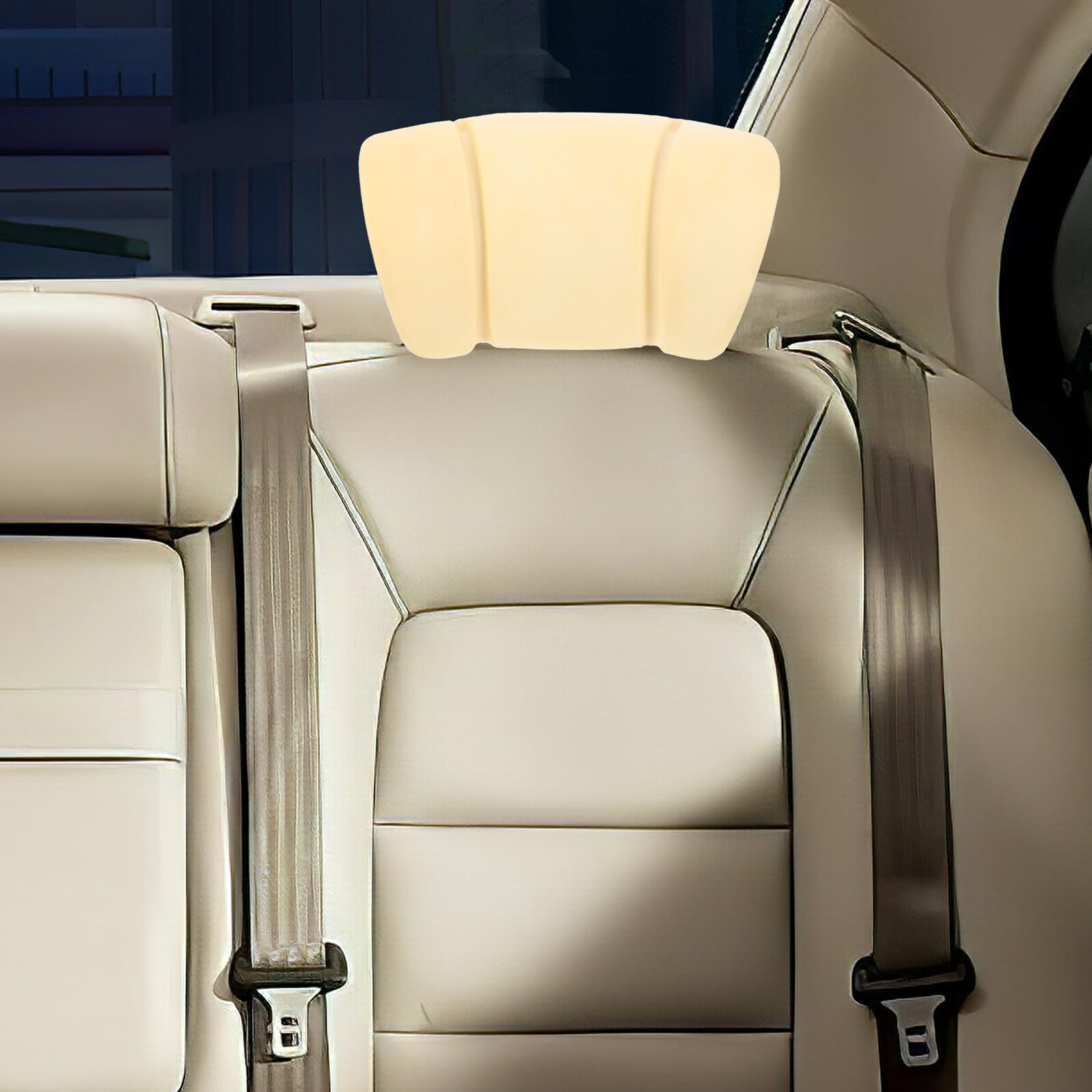 NUOBESTY Coussin D’Appui-Tête en Mousse de Rechange pour Siège de Voiture et Camping-Car Insert Ergonomique Tube en Fer Soudé sans Housse Confortable et Solide Adapté aux Déplacements