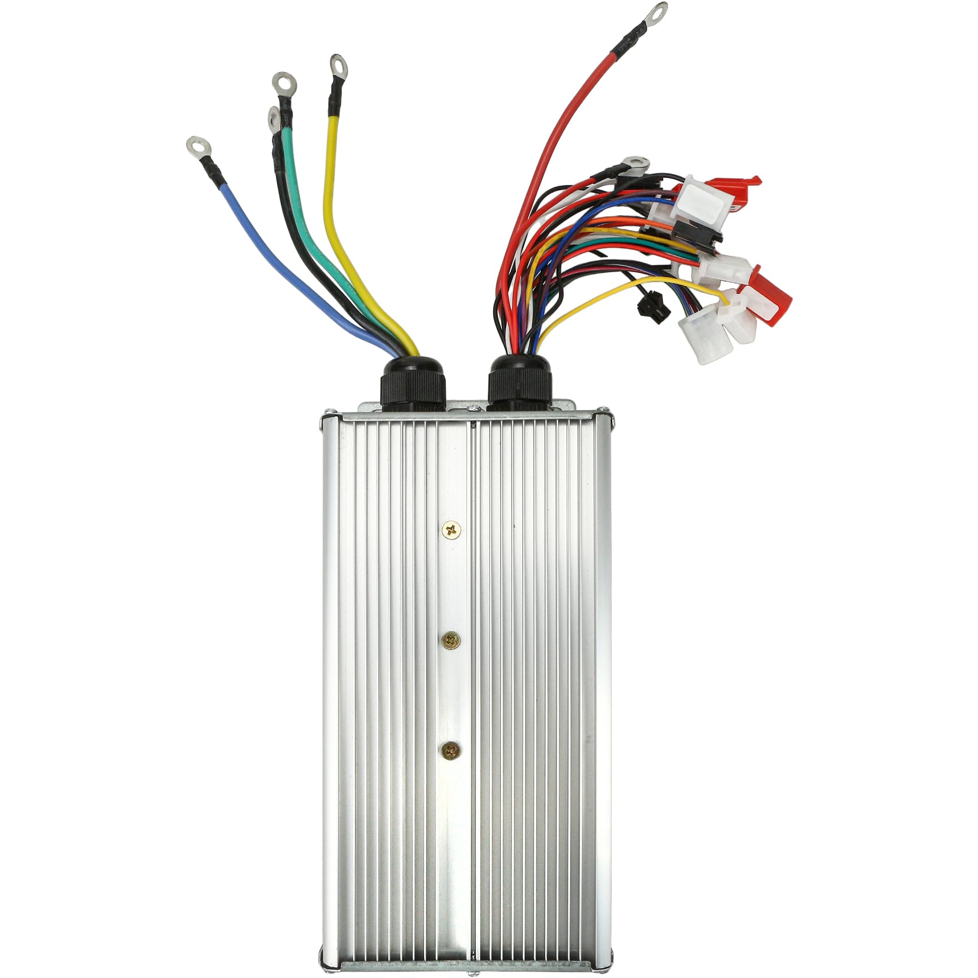Controller motore brushless da 72 V 3000 W, 48 V, 60 V, 72 V, 84 V, per bici elettrica, scooter, corrente massima 80 A, lega di alluminio, argento