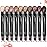 LUXAZA 10PCS Eyeshadow Stick,Shimmer And Matte Brown Metallic Eye Shadow sticks Set,Cream Eyeshadow Pencil Crayon with Smudge-proof & Waterproof,Eye Brightener Stick