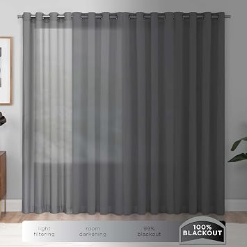 Eclipse Claire Magnitech Magnetic Blackout Curtains, 37x63, Multi, 2Pack