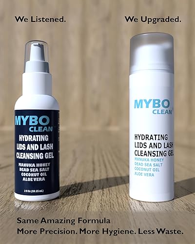 Cápsulas hidratantes y gel limpiador de pestañas, miel de manuka UMF 16+, aloe vera, aceite de coco, sal del mar muerto, 1.69 onzas líquidas