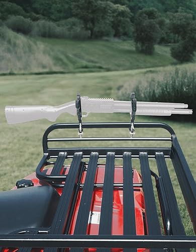 Miniatura 9 de KEMIMOTO Soporte para pistola ATV, soporte para arco de pistola para tubo cuadrado de 0.79 a 1.97 pulgadas, soporte de herramientas con correas de