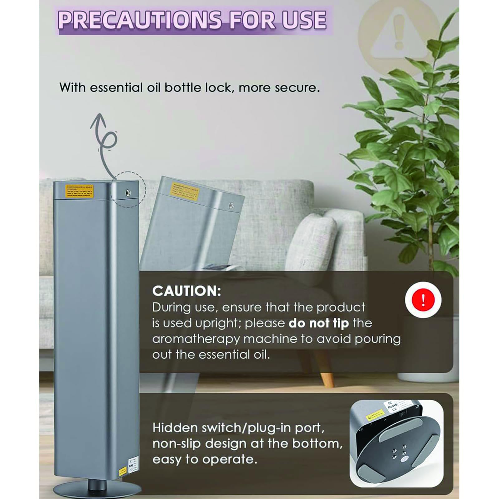 Máquina de Aroma Smart Scent Air – Difusor de Fragancia Nebulizante sin Agua de 1500 ml, Cubre 2500–4000 m³, Máquina de Aroma Comercial para Casa, Oficina y Hotel