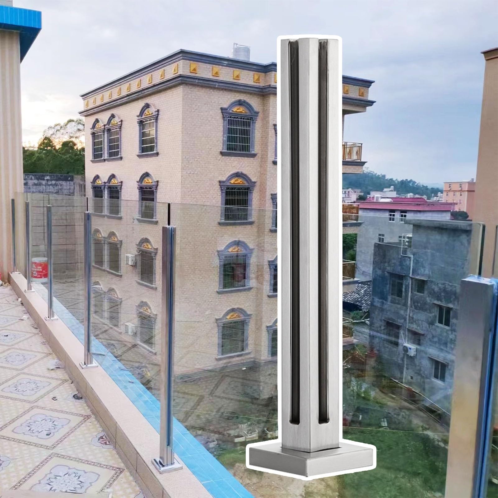 Kit garde-corps extérieur acier inoxydable 304 terrasse balcon