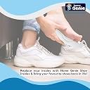Home Genie Memory Foam Shoes Insole | shoe Insoles for All Shoes | Shoe Insole for heel pain | Super Soft Absorption Pads Comfortable, Soft, Durable, Washable (Size - 7, Pack of 2, Grey) gallery image