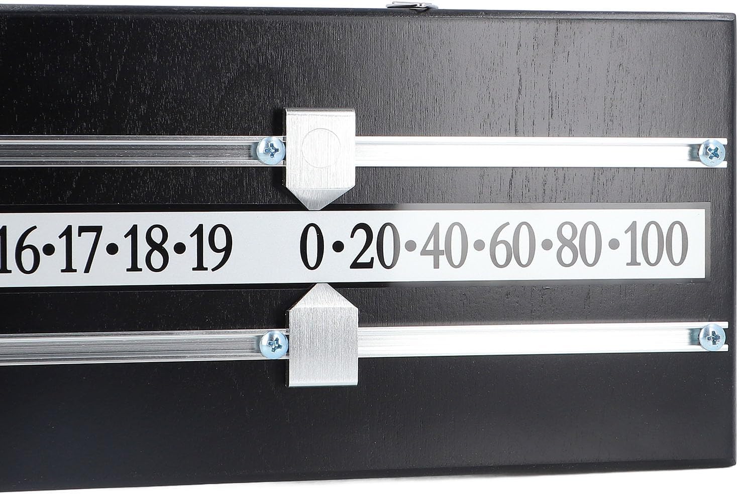 Billiard Score Board 2 Track Space Saving Solid Wood Versatile Billiard Game Scorer for Home Club