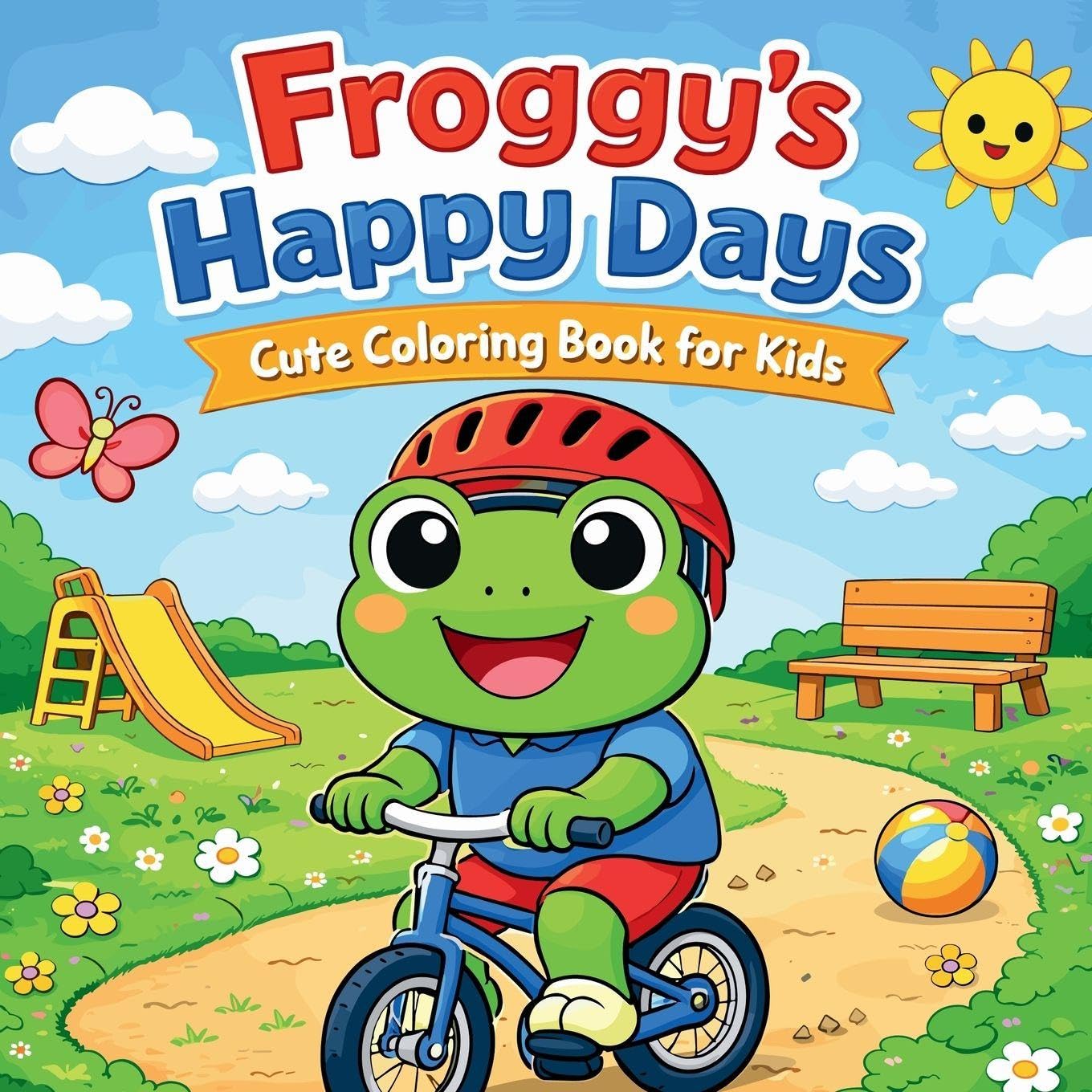 Froggy's Happy Days - Cute Coloring Book for Kids