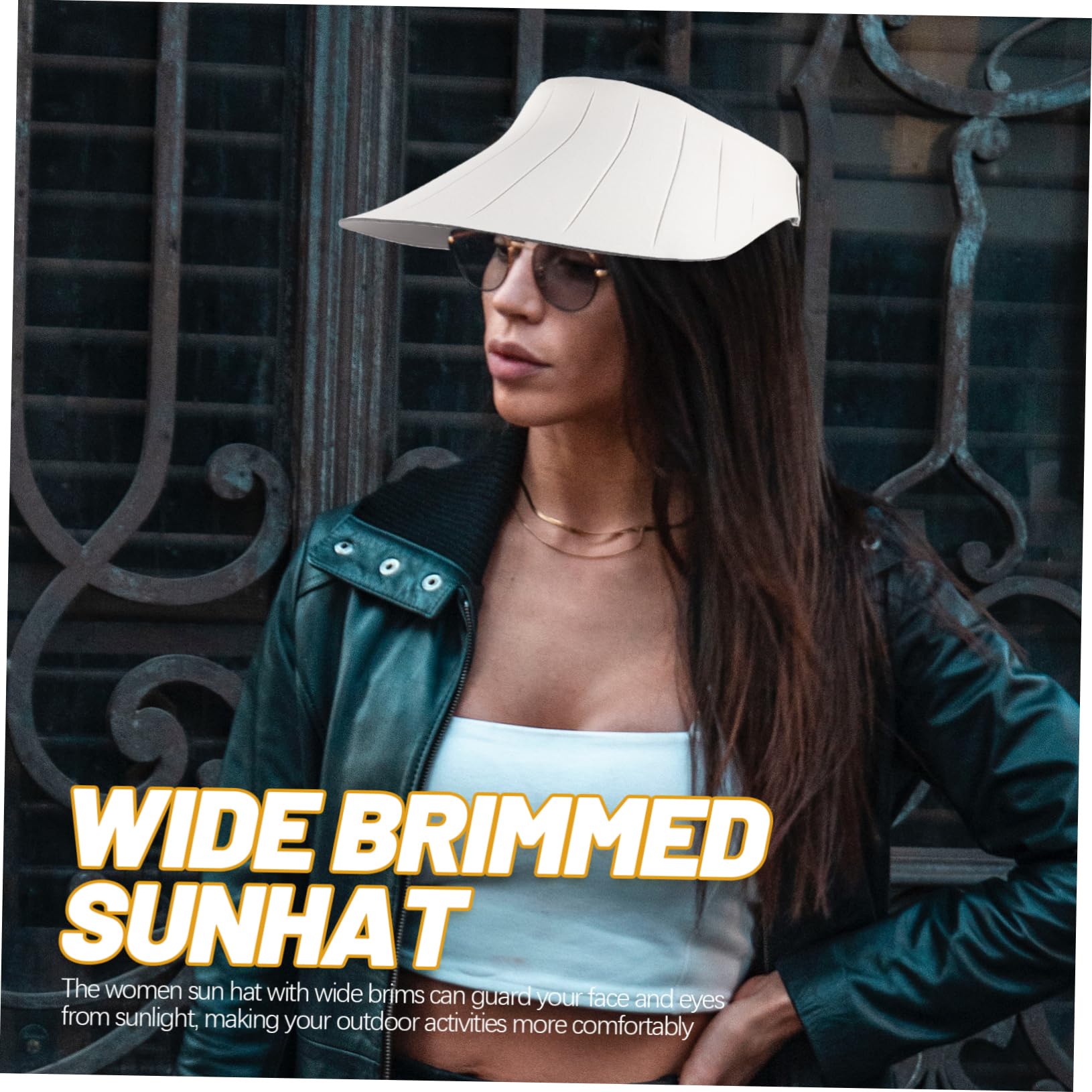 BESTonZON Sombrero de Playa para Mujer con ala Ancha y Protección Solar Gorra Transpirable y Plegable para Actividades Senderismo Piscina y Vacaciones de Verano