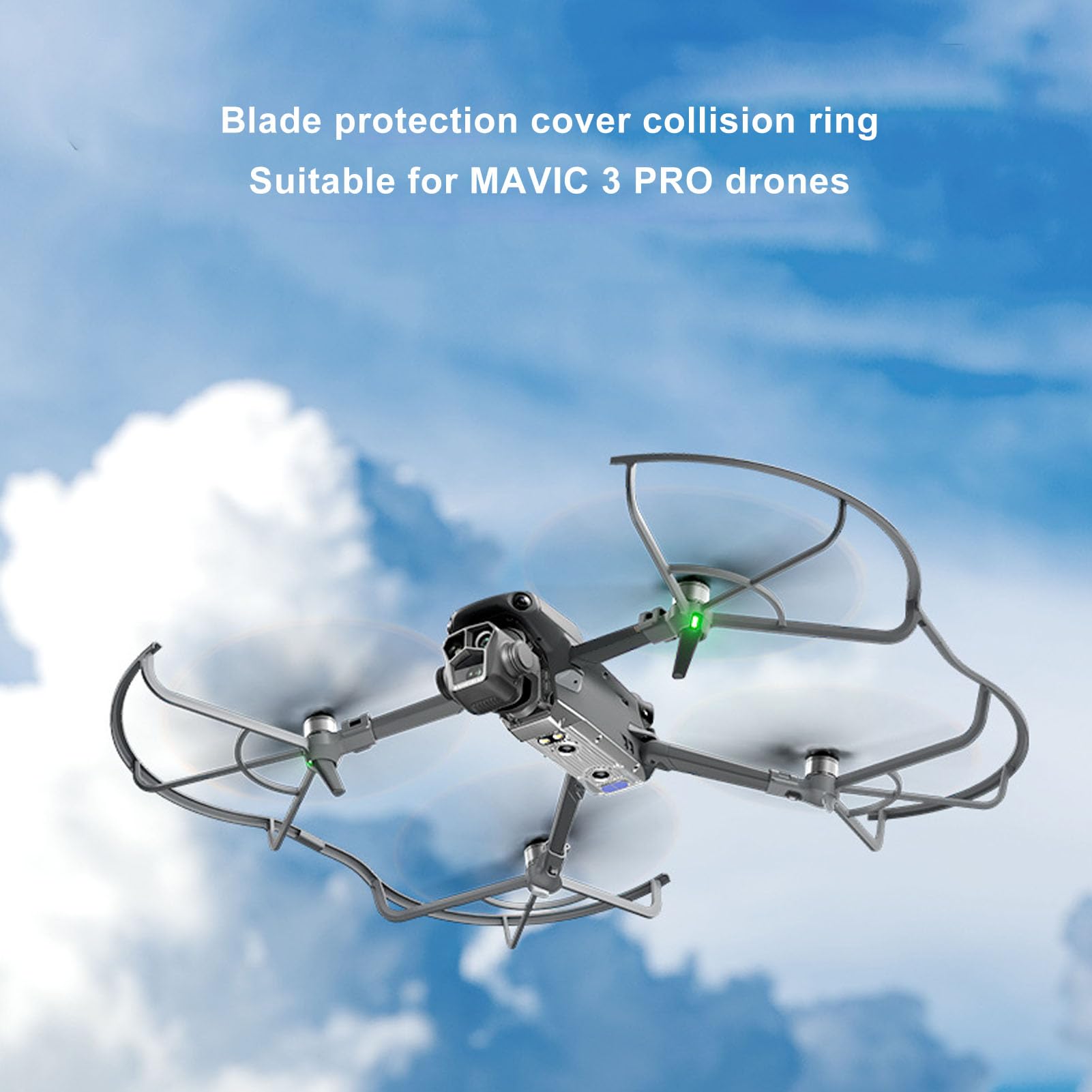 Osłona śmigła dronów Okrągła konstrukcja zapięcia Lekkie wytrzymałe śmigła ochraniacz do Mavic 3 Pro Drone Akcesoria do PC ABS Materiał 246g 4 opakowanie