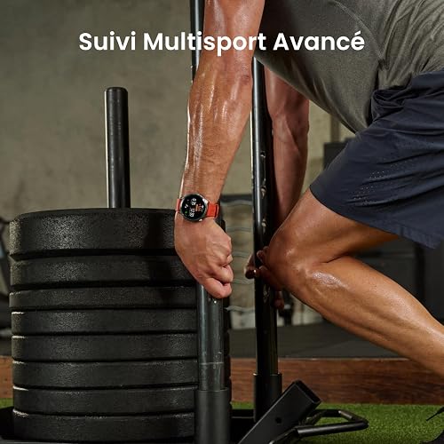 Amazfit Balance 2 Montre Connectée Homme 47mm, GPS, NFC, Écran AMOLED 1,5" en Verre Saphir, Autonomie 21J, 180 Modes Sport, Hyrox, Golf, Suivi Cardio & Sommeil, Smartwatch pour Android et iPhone - 6