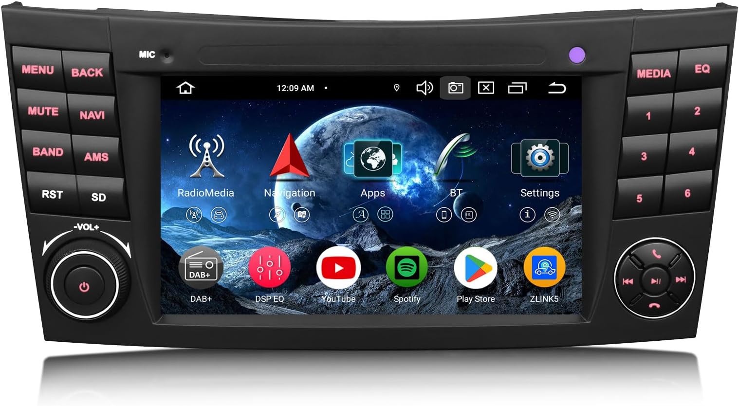 Erisin Android 14 8-Core 4GB+64GB Autoradio GPS Navigatore per Alfa Romeo Brera Spider 159 Sportwagon 6.2 Lettore DVD IPS Schermo tattile Supporti Bluetooth 5.0 CarPlay Android Auto WiFi DSP CANbus