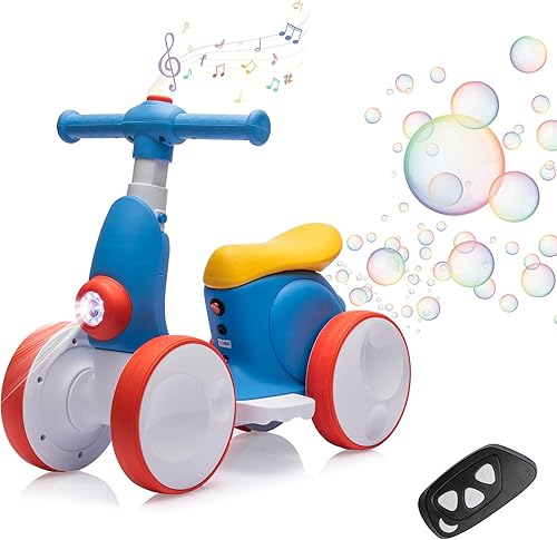 Miniatura 7 de Bicicleta eléctrica de equilibrio para bebés de 6 V para niños de 1 año, juguetes de paseo de 12 a 48 meses, bicicleta de equilibrio para niños de 4
