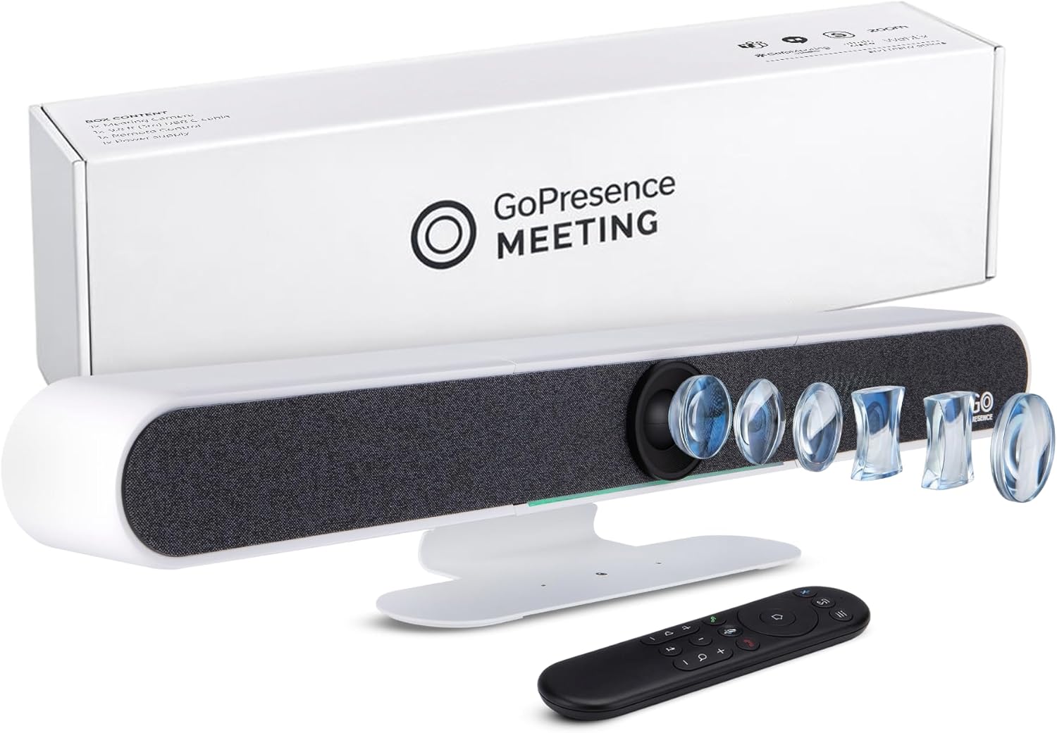 All-in-One 4K Video Conferencing Camera System, AI Auto-Tracking, 120° Wide-Angle, 6 Microphones & Dual Speakers, Noise Reduction, USB Plug & Play for Zoom, Teams, Google Meet, PC & Laptop