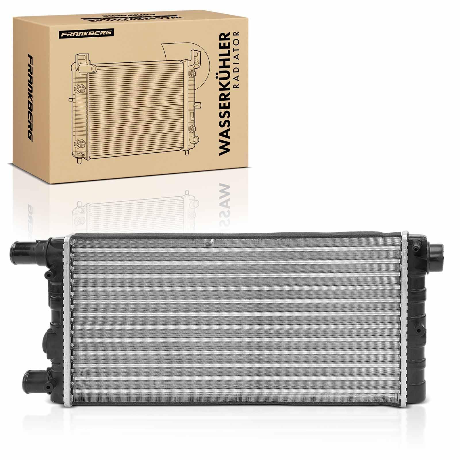 Frankberg Radiador enfriador de agua enfriador de motor transmisión | Compatible con: Cinquecento 170, Seicento/600 187, Seicento/600 Van 187, Seicento/600 187_