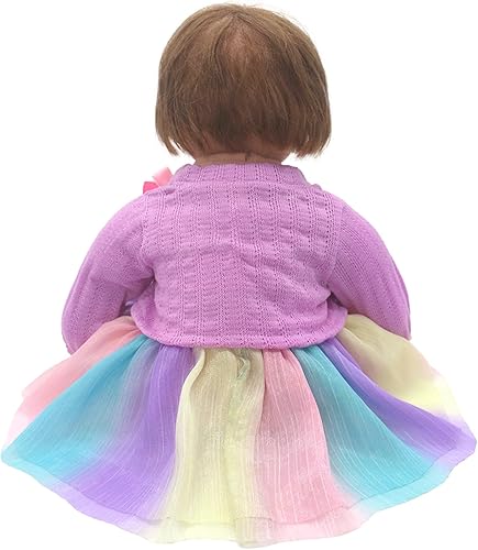 Miniatura 3 de NOXOMALL Ropa de muñeca para muñecas de 16 a 18 pulgadas, ropa de muñeca de bebé vivo