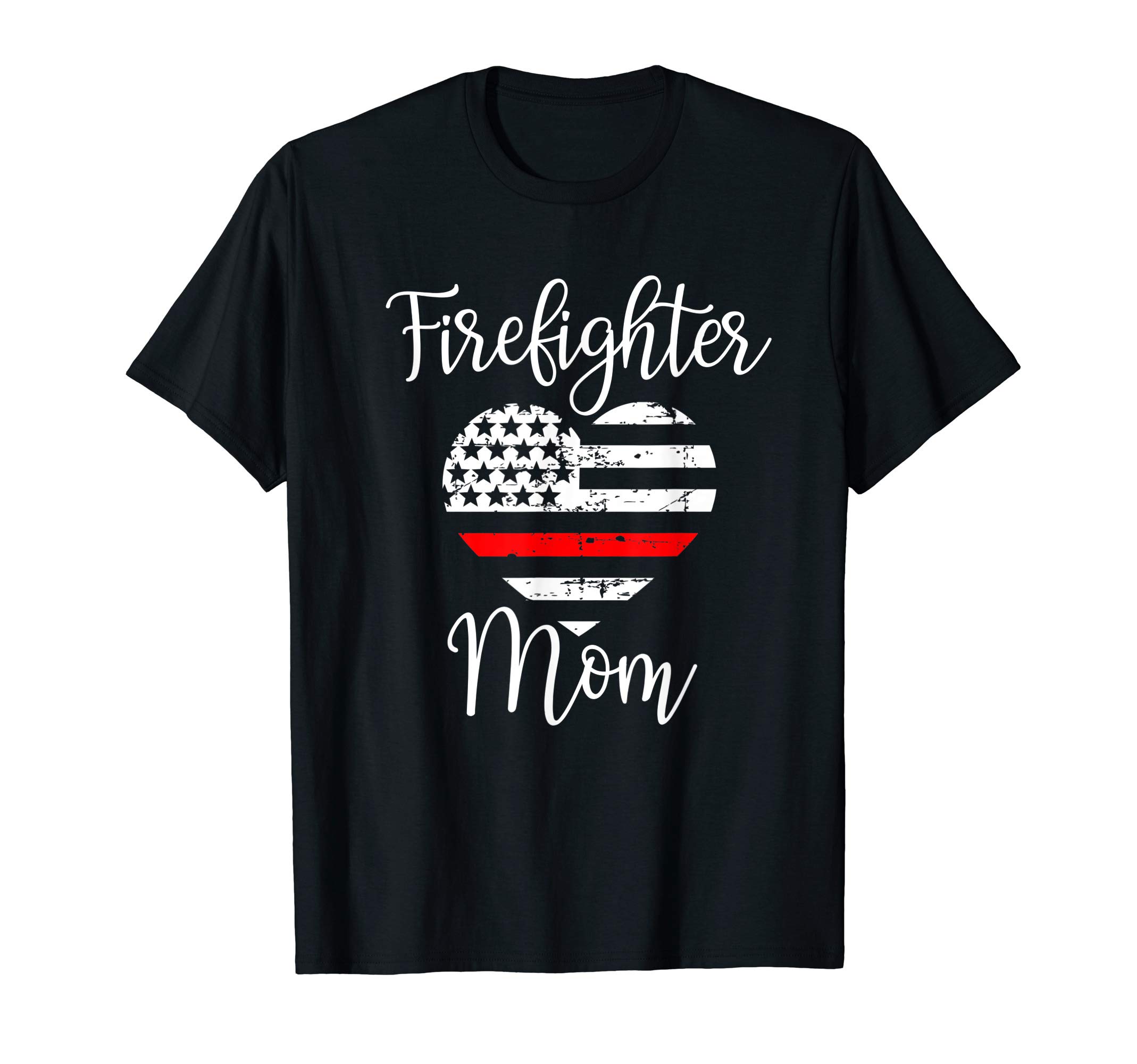 Buncho GiftsThin Red Line Firefighter Mom Gift from Son Fireman Gift T-Shirt