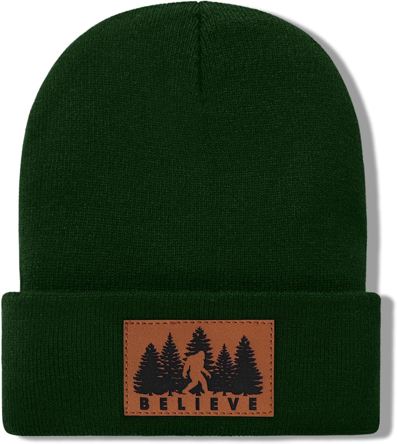Bigfoot Beanie for Men - Sasquatch Hat Winter Knit Cuffed Beanie for Women - Bigfoot Gifts for Christmas & New Year image 5