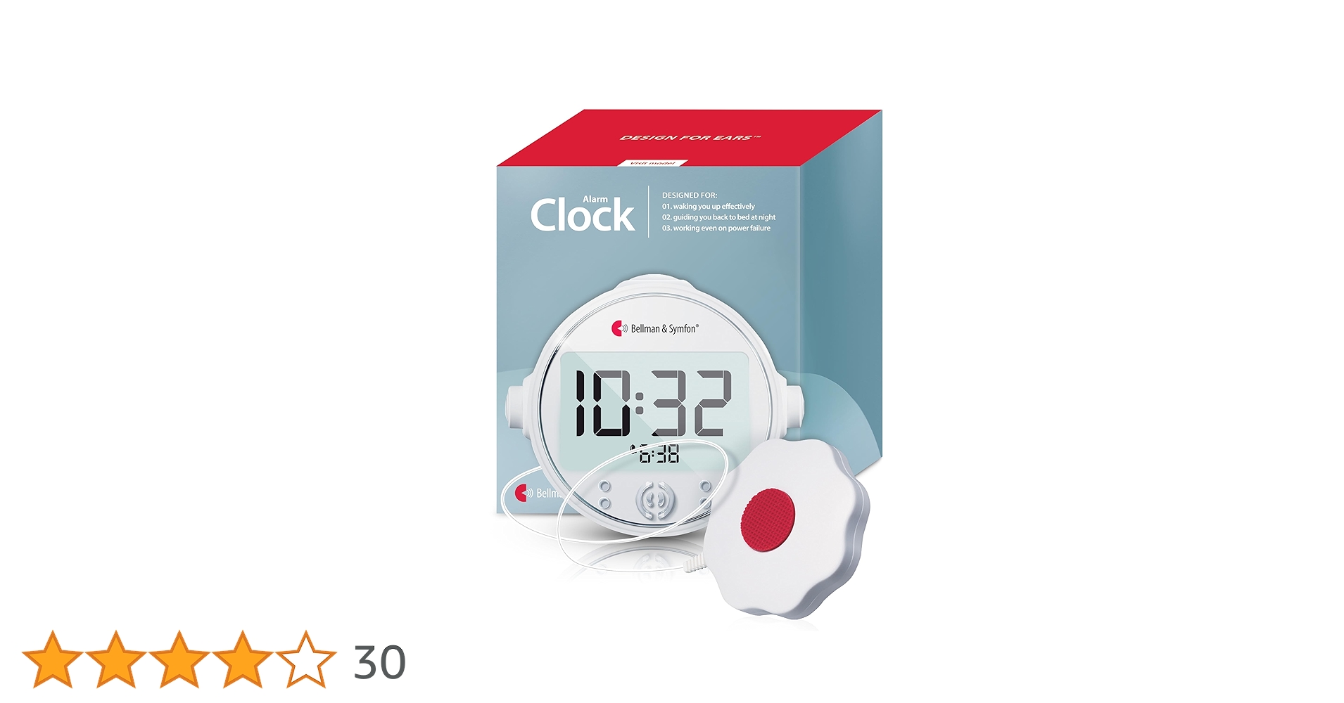 ★新品・未使用★ベルマンアラームクロック　クラシック　ベッドシェイカー付 ベルマンアラームクロック受信器【ベルマンビジットシステム】｜屋内