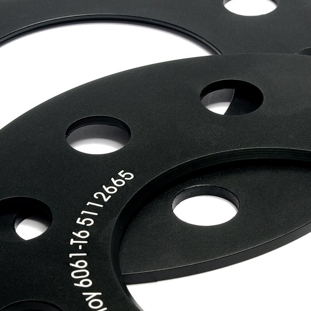 2Pcs 5MM PCD 5x112 CB66.5 Hub Centric Wheel Spacers Forged Aluminum Alloy 6061 T6 with Bolt M14x1.5 for Mercedes Benz B Class W245 W245 Restyling W246 W246 Restyling